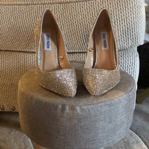 Rhinestone Steve Madden Silver Stiletto”Alary”